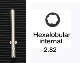 1pc Screwdriver Blade Head Hand Tool Accessory Ear Or Cutter Hexalobular Hexgonal Slot Straight Type