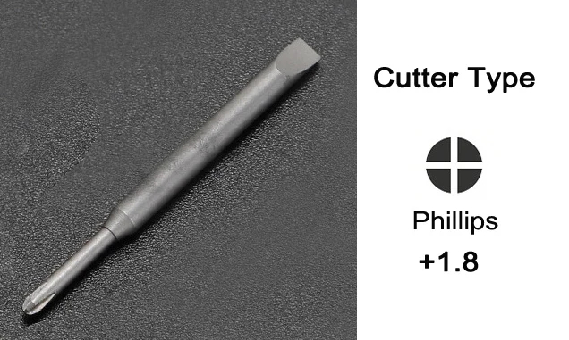 1pc Screwdriver Blade Head Hand Tool Accessory Ear Or Cutter Hexalobular Hexgonal Slot Straight Type