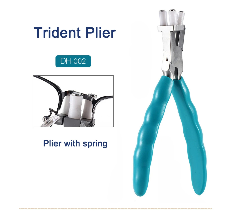 Quality Eyeglasses Plier With Spring Spectacle Glasses Nose Pad Adjusting End Piece Bridge Temple Adjusting Eyewear Repair Tool