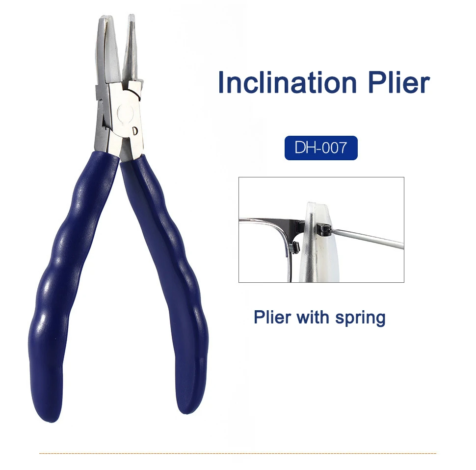 Quality Eyeglasses Plier With Spring Spectacle Glasses Nose Pad Adjusting End Piece Bridge Temple Adjusting Eyewear Repair Tool