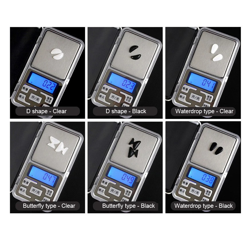 1000pcs(500pairs) Plastic Glasses Anti Slip Nose Pad Sticker Air Chamber Silicone Acetate Eyeglasses Height Increase Accessory