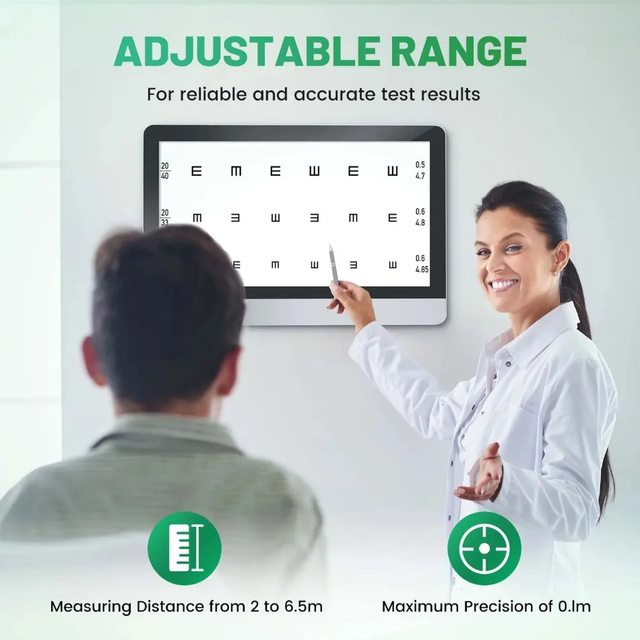 21.5 Inch LCD Digital Visual Acuity Chart Optical Testing Monitor Eye ...