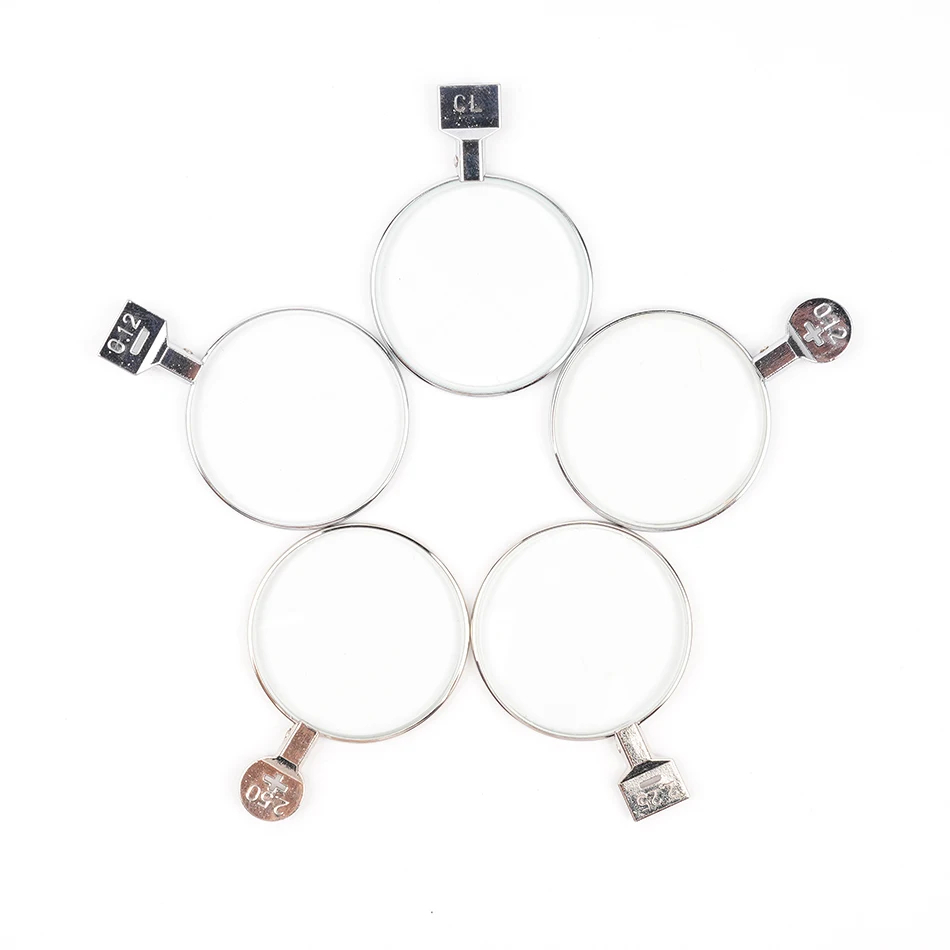 1pc ±4.25D~12.00D Optical Ophthalmic Lens Trial Lens for Trial Lens Set Metal Rim DIA 38mm
