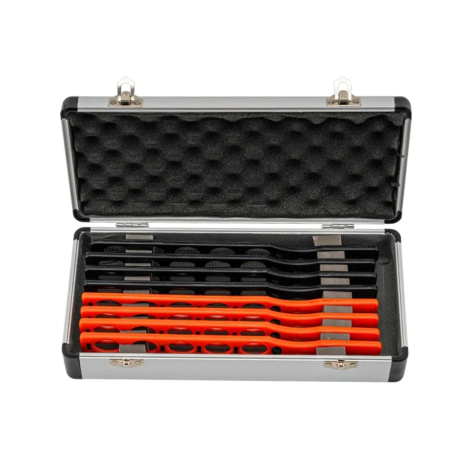 Ophthalmoscope Ophthalmic Equipment Refraction Inspection Optical Lens Retinoscopy Rack Set Plastic Bar Aluminium Case
