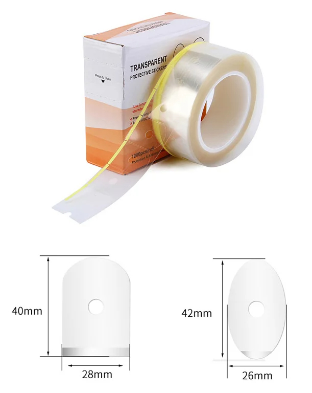 1000pcs High Quality Optical Lens Edging Adhesive Blocking Pad Sticker Anti Slip Disc Processing Protective Film