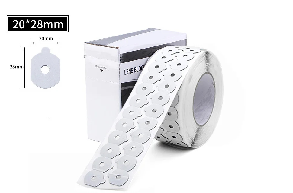 1000pcs High Quality Optical Lens Edging Adhesive Blocking Pad Sticker Anti Slip Disc Processing Protective Film