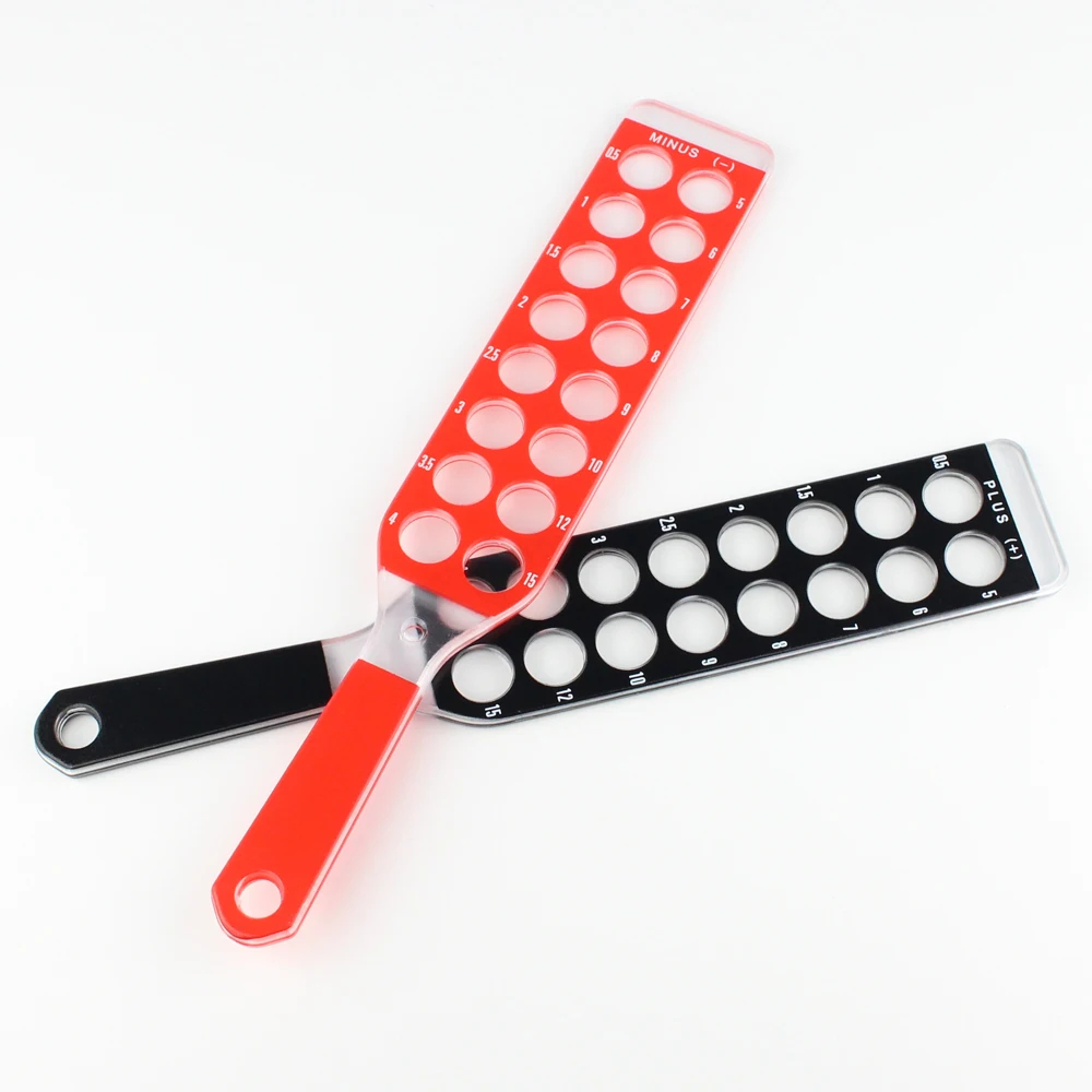 Ophthalmic Retinoscopy Lens Rack Set Optical Instrument 32 Lenses Aluminum Storage Case