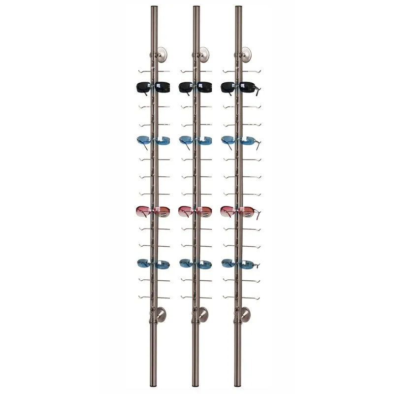 Aluminum Tube With Lock Optical Frame Glasses Disaplay 1200mm 1500 mm 1750mm 2000mm