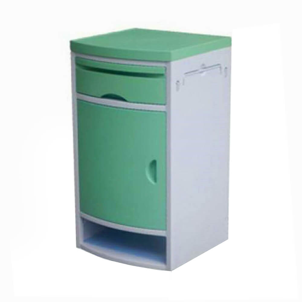 AG-BC006 Hospital Bedside Cabinet With Two Tower Hanger