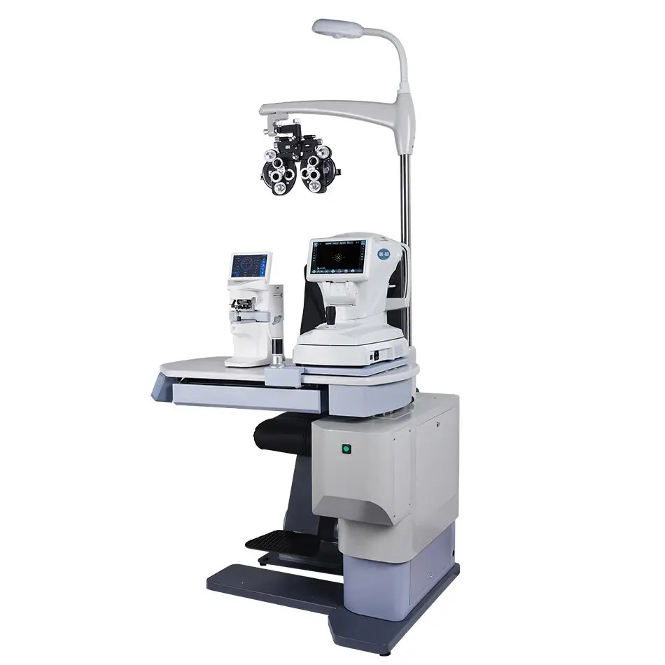 China Optometry Combined Table and Chair Automatic Refractor Chair Unit Ophthalmic Unit PK-199A Optical Instruments