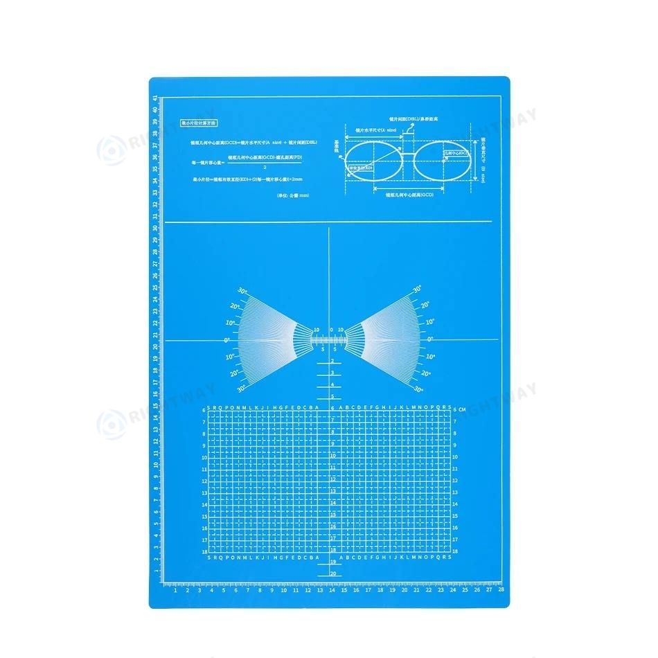 1Pcs 300x450mm Professional Eyeglass Adjustment Measuring Mat Glasses Sunglasses Lens Repair Board Pad Tool Accessories