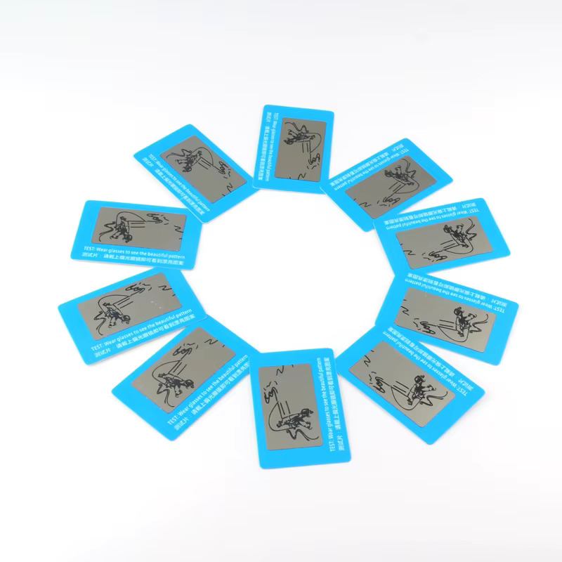 Cheap 10pcs/lot Glasses to Check Polarized Test Card Help You to Check You Sunglasses Polarized for Testing Polarizing Lens