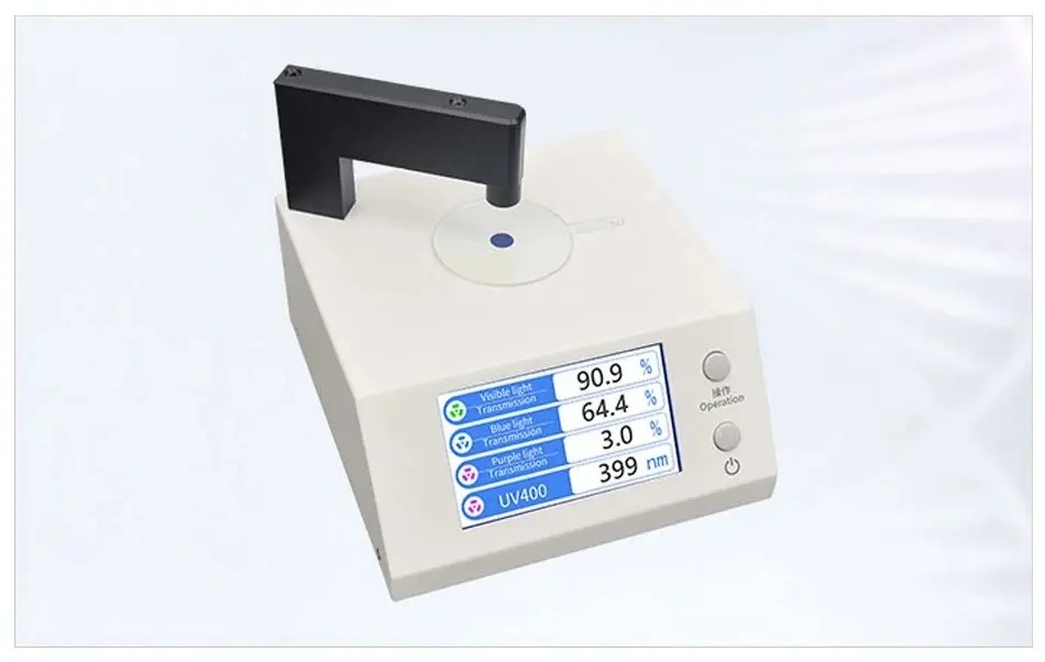 999D Spectrum Lens Transmission Meter for Anti-blue Eyeglasses with UV400 VLT Blue &amp; Violet Light Transmission