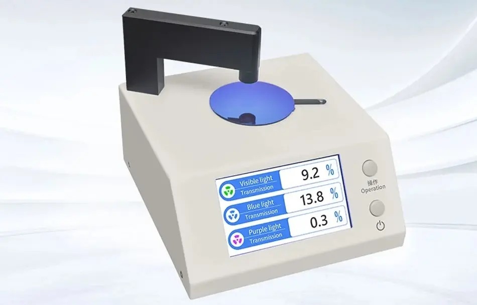 999D Spectrum Lens Transmission Meter for Anti-blue Eyeglasses with UV400 VLT Blue &amp; Violet Light Transmission