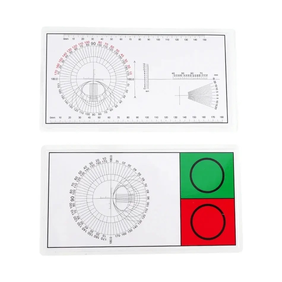 Factory Price 2PCS Vision Chart Test Card Presbyopia Focusing Plate Plastic Sealed Small Card Detection Ophthalmic