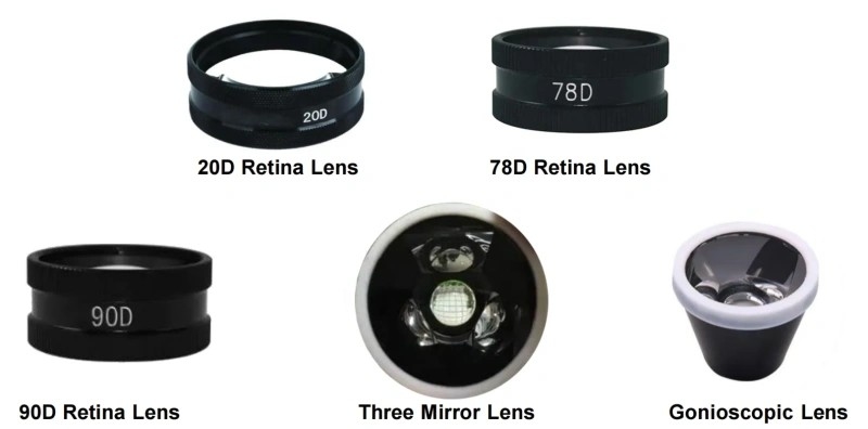 Ophthalmic Retina Lens 78D Optical Aspheric Lens for Slit Lamp 78D Fundus Lens