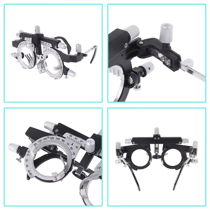 Trial Lens Frame UTF-4880A Top Quality White Metal Universal Trial Frame for Eye Optometry Optical Lens Trail Lens Set