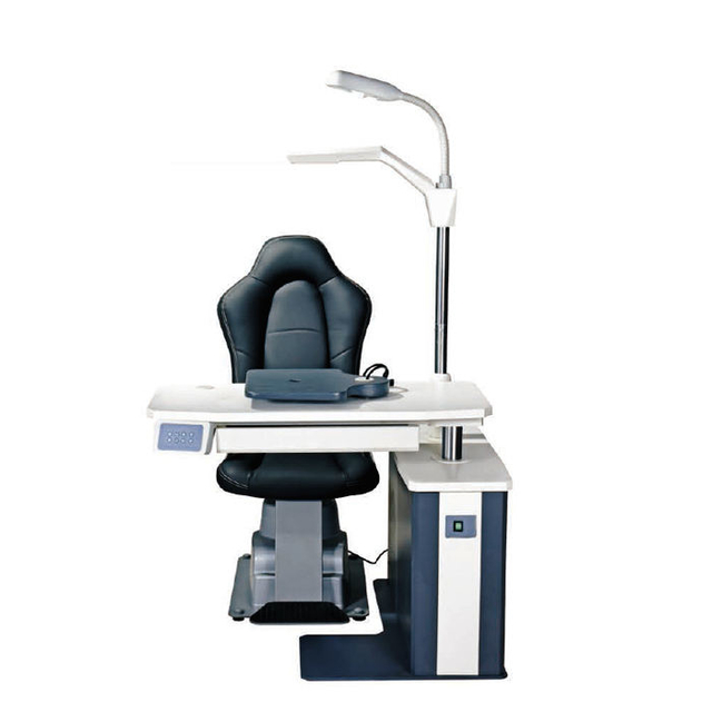 Ophthalmic unit table and chair motorized combined table refraction unit table and chair