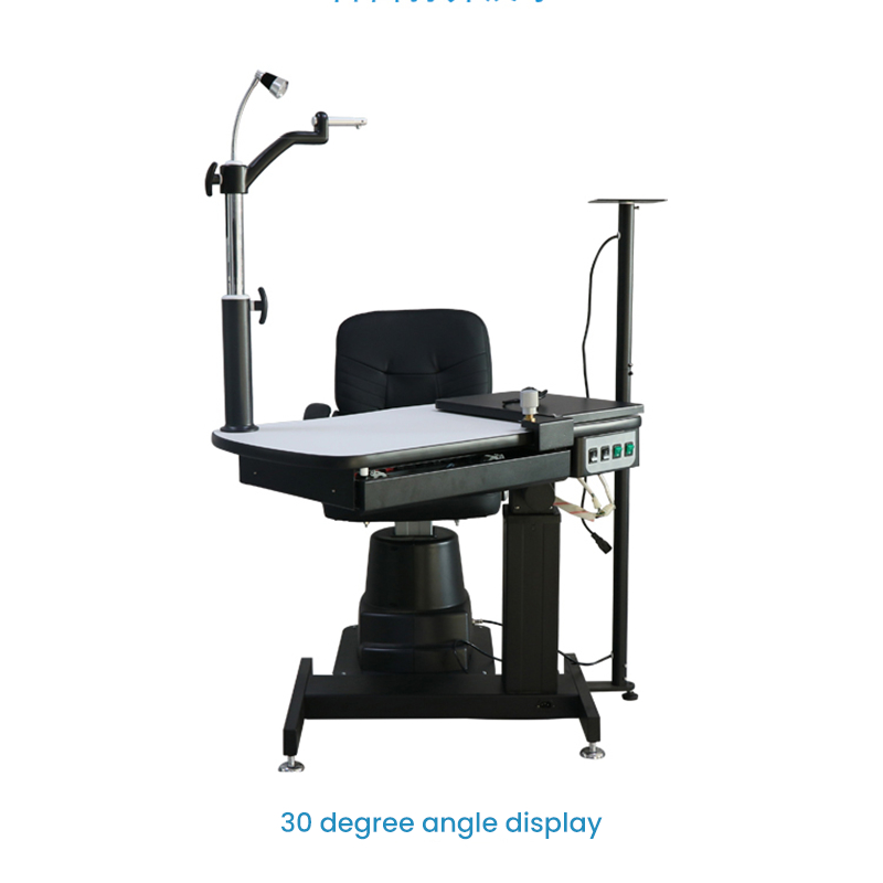 Ophthalmic unit table and chair motorized combined table refraction unit table and chair