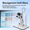 5 step magnification slit lamp microscope with image system for ophthalmology