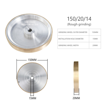 Manual Hand Lens Edger Grinding Wheel Has 3 Different Size Optional