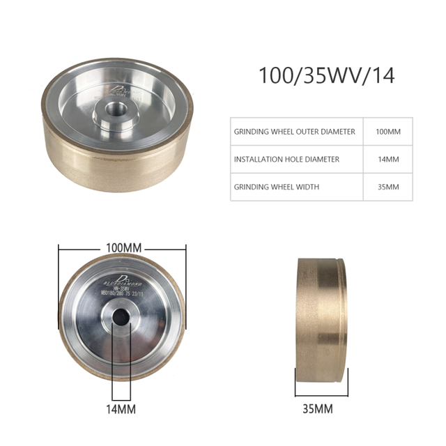 Manual Hand Lens Edger Grinding Wheel Has 8 Different Size Optional