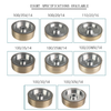 Manual Hand Lens Edger Grinding Wheel Has 8 Different Size Optional