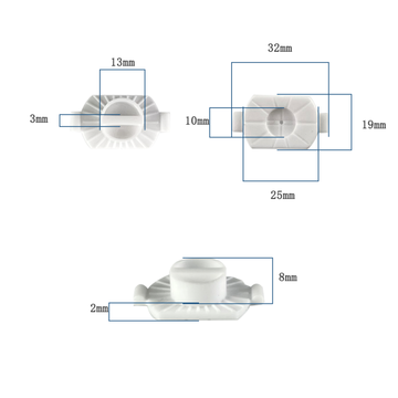 10 Pcs Plastic Optical Lens Block Suction Cups Auto Lens Edging Sucker LF-8274