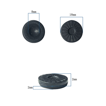 10 Pcs Plastic Flat Lens Blocking Suction Cups for Auto Lens Edging Lens Process Sucker LF-8266