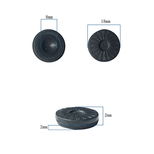 10 Pcs Plastic Flat Lens Blocking Suction Cups for Auto Lens Edging Lens Process Sucker LF-8266
