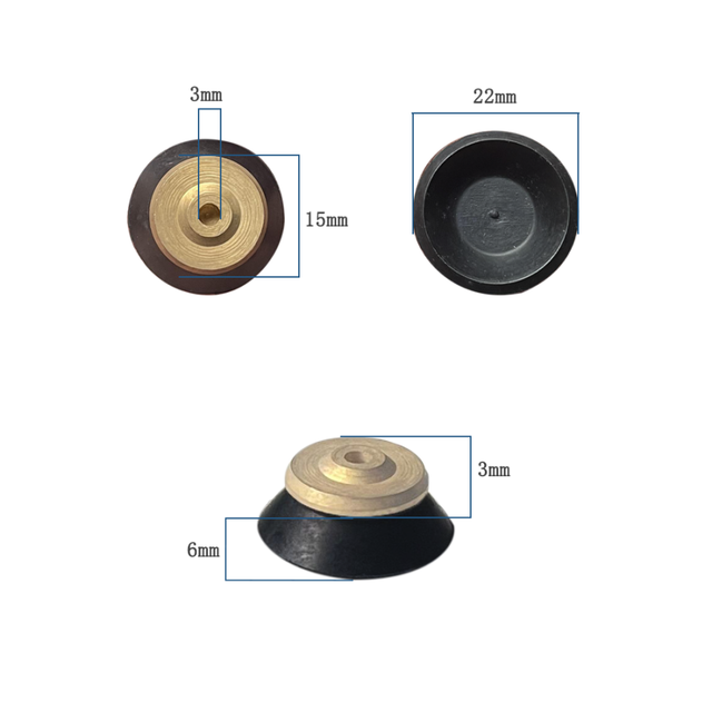 10 Pcs Flexible Silicone Optical Lens Block Suction Cups Auto Lens Edging Sucker LF-8262