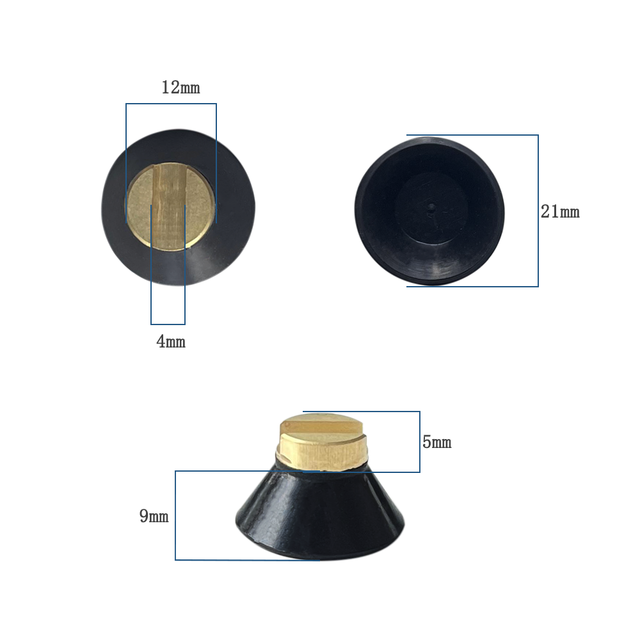 10 Pcs Flexible Silicone Optical Lens Block Suction Cups Auto Lens Edging Sucker LF-8261
