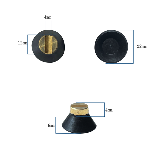 10 Pcs Flexible Silicone Optical Lens Block Suction Cups Auto Lens Edging Sucker LF-8236
