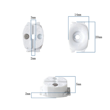 10 Pcs Flexible Silicone Optical Lens Block Suction Cups Auto Lens Edging Sucker LF-8231
