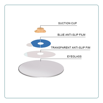 10 Pcs High Quality Plastic Round Suction Cups Lens Processing Auto Lens Edger Sucker LF-8229