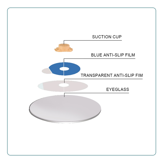 10 Pcs High Quality Plastic Round Suction Cups Lens Processing Auto Lens Edger Sucker LF-8229