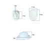 10 Pcs Flexible Silicone Optical Lens Block Suction Cups Auto Lens Edging Sucker LF-8222