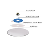 10 Pcs High Quality Plastic Round Suction Cups Lens Processing Auto Lens Edger Sucker LF-8221