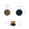 10 Pcs Flexible Silicone Optical Lens Block Suction Cups Auto Lens Edging Sucker LF-8212