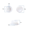10 Pcs Plastic Optical Lens Block Suction Cups Lens Cutting Sucker LF-8207