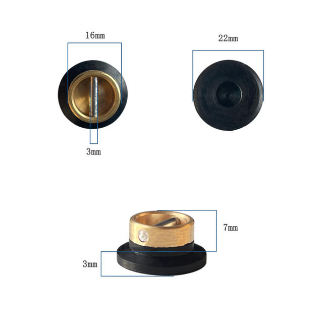 10 Pcs Silicone Optical Lens Block Suction Cups Auto Lens Edging Sucker LF-8204