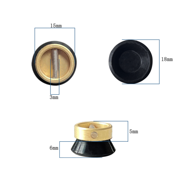 10 Pcs Silicone Optical Lens Block Suction Cups Auto Lens Edging Sucker LF-8202
