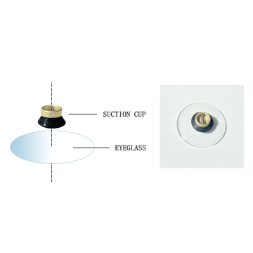 10 Pcs Silicone Optical Lens Block Suction Cups Auto Lens Edging Sucker LF-8201