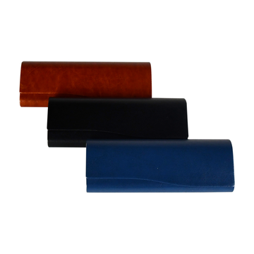 Glasses Cases Fashion Sunglasses Soft Pouch Portable Glasses Storage Bag High Quality Simple Handmade PU Leather G003