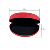 High Quality Large Size Hard Case Red Color With Black Inside Sunglasses Case For Optical Shop G001