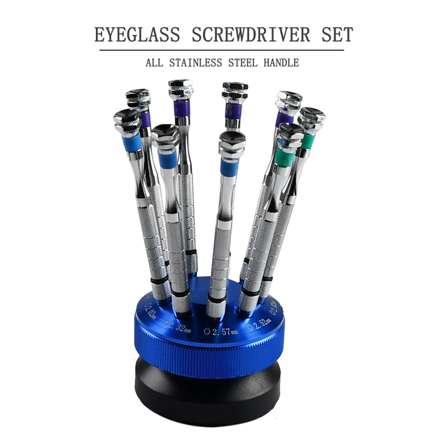 Optical Instrument Hot Sale Eyeglasses Tools Screwdrivers Set Optical Screwdriver Screwdriver Set A19M-9