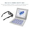 Optical Instrument Amblyopia & Strabismus Fly Stereo Acuity Test Charts Pediatric Standard Polarized Fly Stereopsis Tester 1000S