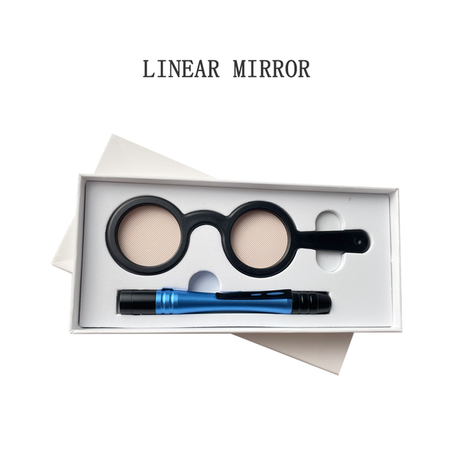 Optical Instrument High Quality Eyesight Examination Bagolini Lens With Pen Light BL-3