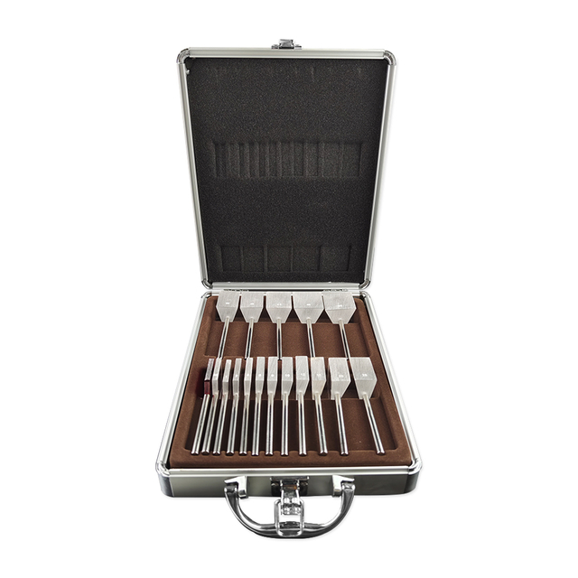 Optical Instrument Top Quality 17 Pcs Eyesight Tester Loose Prism Lens Set With Metal Handle LP-16H