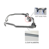 Optometry Instrument 12 Pcs PD 50-72mm Grey Color Eye Training Optical Trial Frame TF-TPS